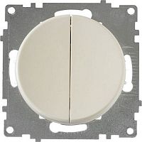 Выключатель без рамки OneKeyElectro Florence 2-кл. бежевый картинка